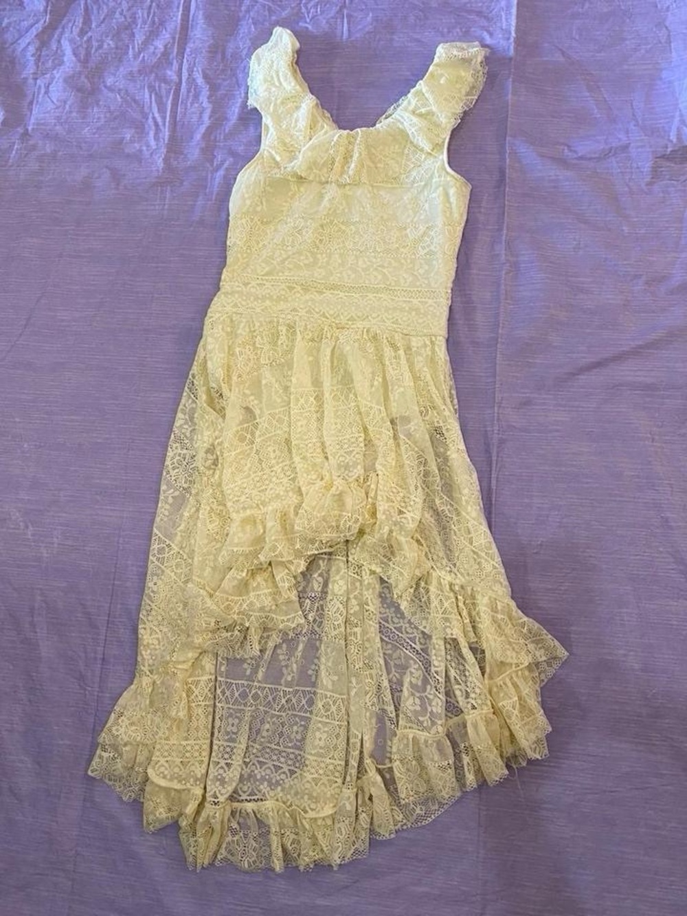 Dance Costume High-Low Dress, built in leotard